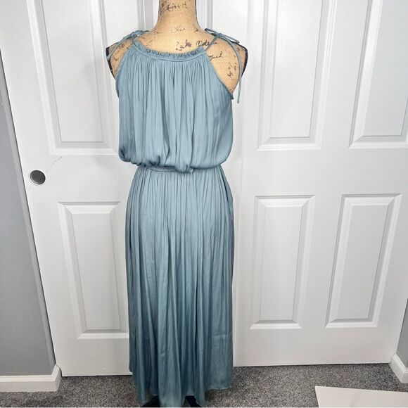 Sz XS Modern Citizen Sage Aileen Tie Shoulder Maxi Dress - Picture 6 of 14